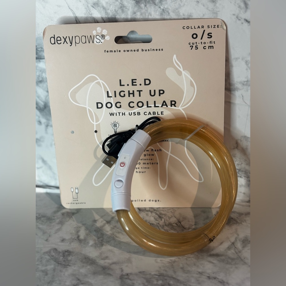 LED light Dog collar NIP
